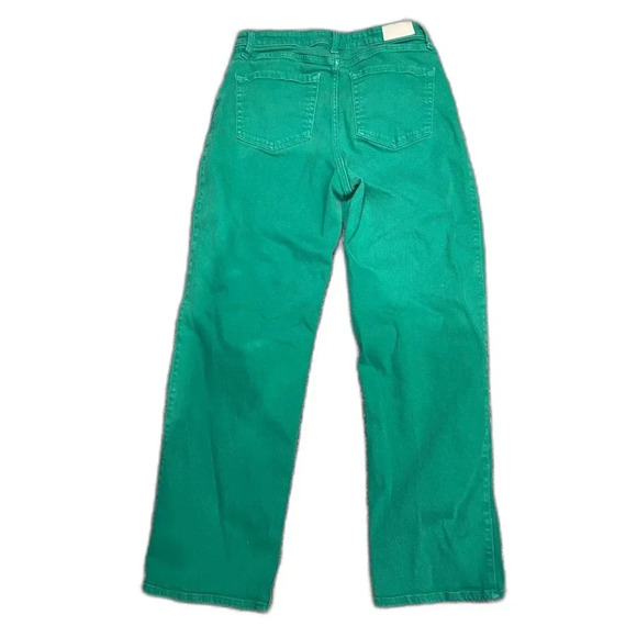 Hollister Womens Ultra High Rise Dad Jean Size 11R-30x31 in Green - Picture 4 of 7